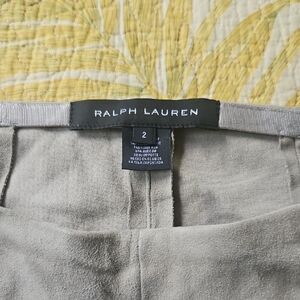 Ralph Lauren suede Taupe leggins
